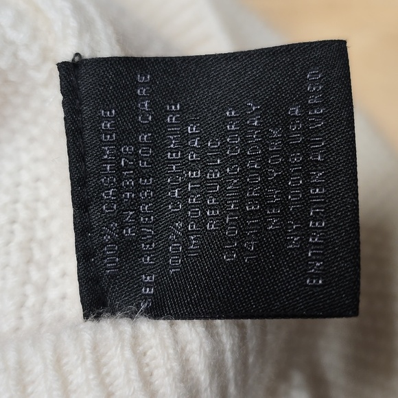 {Magaschoni} Mens 100% Cashmere Cream Fairisle Pullover Sweater - Large - Picture 14 of 15